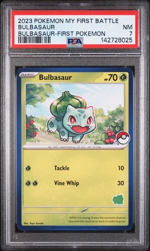2023 POKEMON MY FIRST BATTLE-BULBASAUR DECK FIRST POKEMON BULBASAUR PSA 7