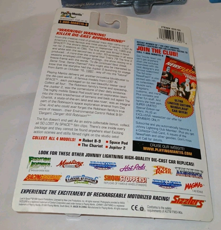 Johnny Lighting Lost In Space Lot Of 4 Jupiter Robot B-9 Chariot Space Pod New - Image 3 of 4