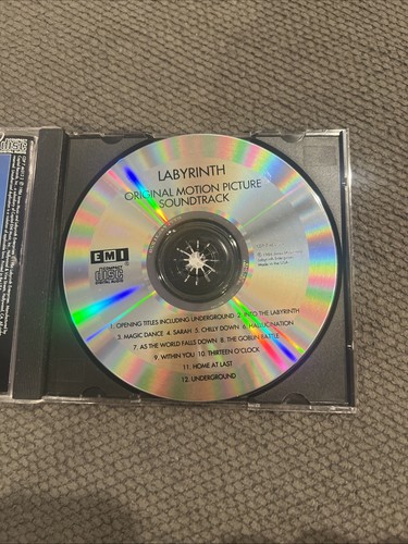 LABYRINTH SOUNDTRACK CD DAVID BOWIE 1986 EMI - Bild 4 von 5