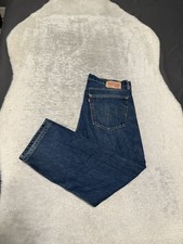Levis 505 Mens Blue Straight Jeans Size 36x27 Cotton Denim Pants