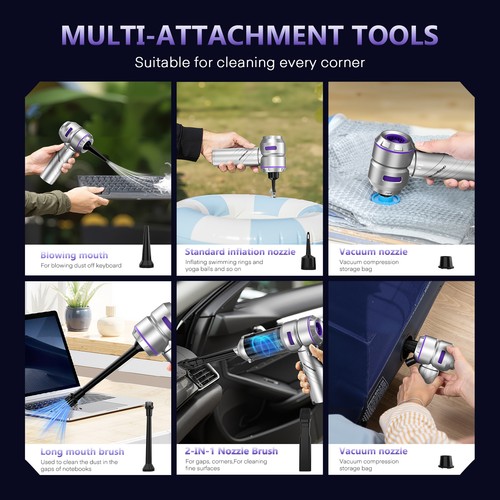 Portable Cordless Foldable 8000RPA High Power Mini Vacuum Cleaner Rechargeable - Bild 2 von 15