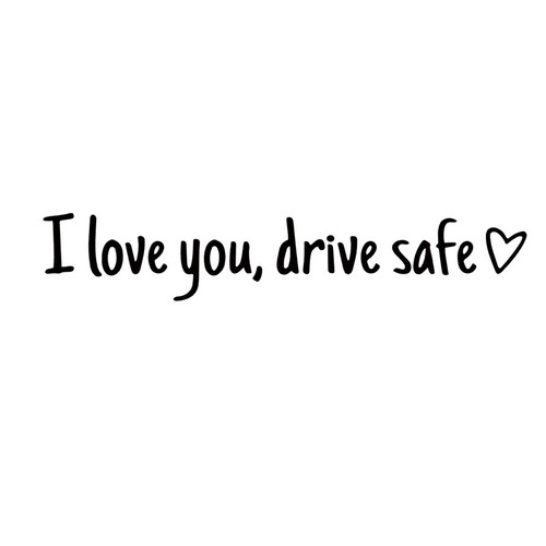 10stk "I love you,drive safe" Drive Safe Spiegel Aufkleber Vinyl Autodekoration - Bild 5 von 5