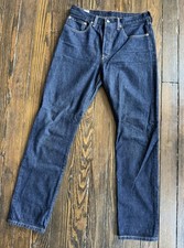 LEVI S 501 PREMIUM Big E Jeans Men Size W30 L32 Dark Wash