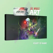 Best of Both Worlds XL Canvas Wall Art I Star Trek Next Gen inspired Print