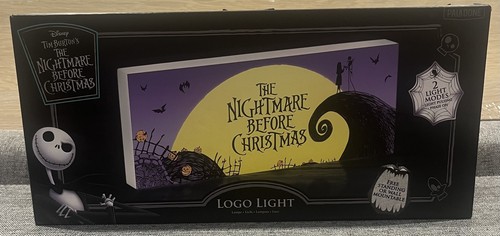 The Nightmare Before Christmas Logo Nachtlicht Halloween freistehend oder Wand - Bild 2 von 4