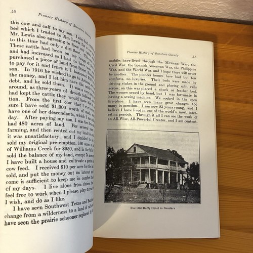 History of Bandera County, Texas By J. Marvin Hunter 1970 Reprint Hardcover - Imagen 8 de 10