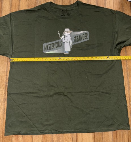 Neu ohne Etikett Loot Crate exklusives grünes T-Shirt Fallout "Mysterious Stranger" Größe 3XL - Bild 4 von 5