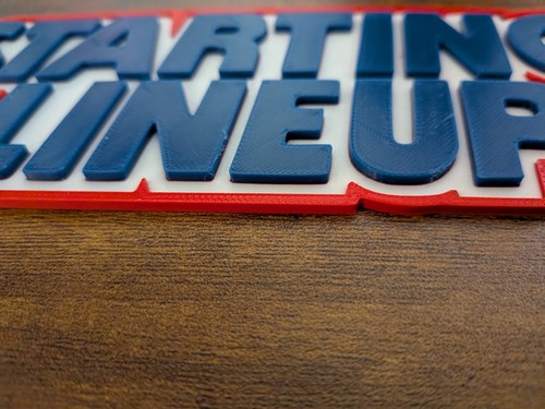 Kenner Startaufstellung Schild 3d gedruckt Logo MLB NFL Jordan Griffey Kobe - Bild 2 von 4