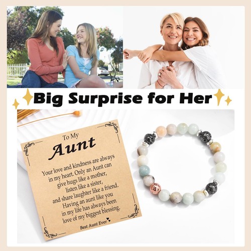Geschenke für Tante Geburtstagsgeschenke von Nichte Beste Tante Armband für Frauen Weihnachten - Bild 3 von 6