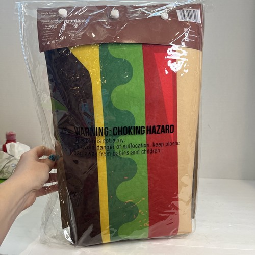 Hamburger Food Costume Cosplay Picnic Party Unisex One Size - Picture 2 of 2
