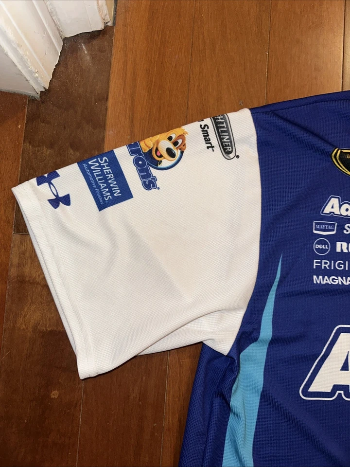 Camisa NASCAR Arons Pit Crew Hombre Talla Grande Bajo Armadura Foto 2 de 4