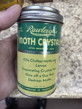 RAWLEIGH'S Moth Crystals Vintage Tin (Empty) Freeport, IL