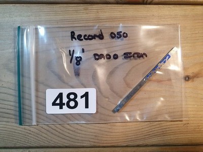 Vintage Record 050 Hobel 1/8'' Dado Eisen alt Holzbearbeitung Handwerkzeuge Tischlerei