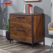Sauder Nova Loft Engineered Wood Lateral Filing Cabinet in Grand Walnut US ONLY