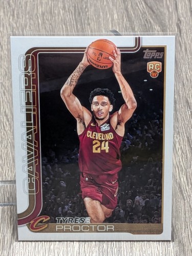 Tyrese Proctor Cleveland Cavaliers 2025 Topps RC #250 - Picture 1 of 2