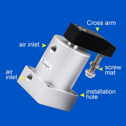 Rotating Clamping Cylinder ACK50-90-R Pneumatic Swing Rotary 90 Degree ACK50*90R - Picture 3 of 4