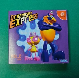 Dreamcast Express VOL.2 Sega Dreamcast Game with Flyer, Tested Used