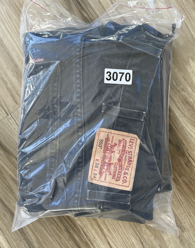 Jeans negros vintage Levi's 550 calce relajado 38x34 (36x31) denim años 2000 Y2K Levi - Imagen 19 de 19