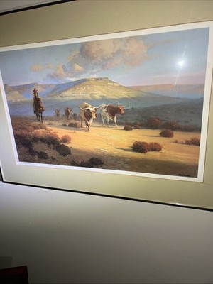 Robert Pummill Western Art,  Taking The Point  Limited Edition 156 /2250, signed