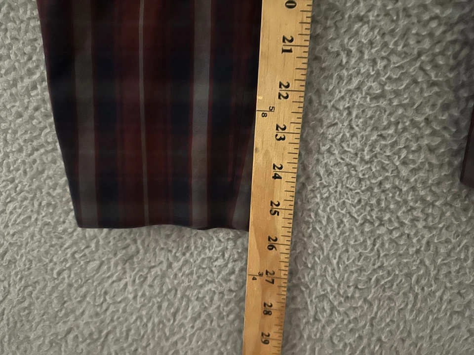 Rag & Bone Pants Womens 4 Red Plaid Preppy Academia 90s Stretchy - Image 4 of 4