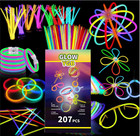 207 Glow Sticks Bulk Party Pack, Halloween Glow Sticks For Kids Camping