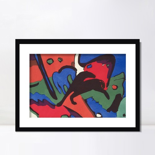 Framed Canvas Giclee Print The Blue Rider by Franz Marc Home Office Decorations - Picture 7 of 23