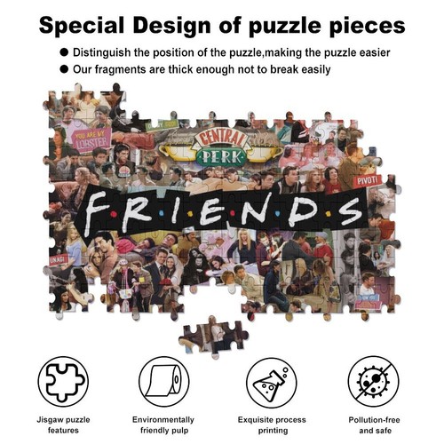 Rompecabezas Friends Serie TV 200 Piezas Regalo Cumpleaños para Niñas Niños - Imagen 4 de 6