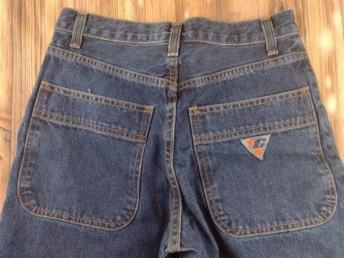Vintage Guess Jeans Straight Women's 16 Dark Wash High Rise Baggy Denim - Picture 14 of 17