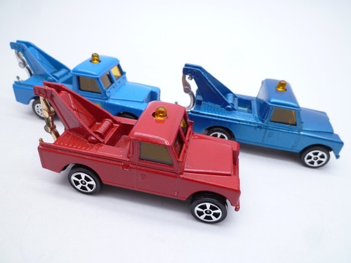 VINTAGE CORGI JUNIORS LAND ROVER BREAKDOWN WRECK TRUCK TRIO - CLEAN VNM 1970s - Picture 2 of 7
