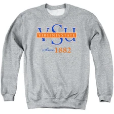 Virginia State Adult Crewneck Sweatshirt One Color, Athletic Heather, S-3XL