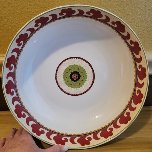 Handmade Porcelain Suzani Medallion Discontinued 11" Serving Bowl Pier 1 Imports - Bild 2 von 19
