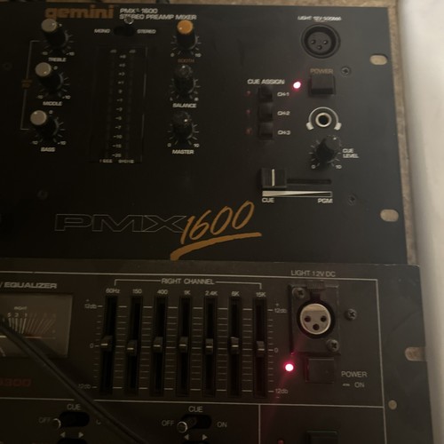 Gemini PMX-1600 & MX-5300 Vintage Stereo Stereo Pre Amp Mixer 3 & 4 Channel - Picture 6 of 6