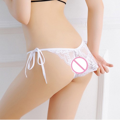 Mujeres Bragas de Encaje Ropa Interior Sin Entrepierna Tanga Lencería Calzoncillos Florales ~ - Imagen 9 de 34