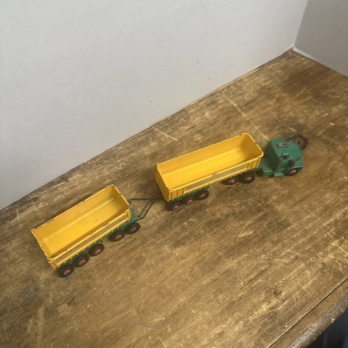 VINTAGE LESNEY MATCHBOX KING SIZE K-16 DODGE TRACTOR WITH TWIN TIPPERS 1960's - Picture 7 of 11