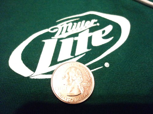 New ~ MILLER LITE Beer ~ Warm Up Jacket Zip Up Sweat Coat Shirt NWOT Long Length - Picture 2 of 3