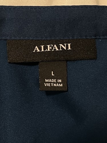 Alfani elegantes Oberteil Damen L Satin türkis Flatter Rüschenärmel Bluse Bohemian - Bild 5 von 6
