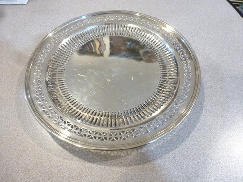 ANTIKE TIFFANY & CO 10 1/2" STERLINGSILBER KUCHENFORM TOP ZUSTAND - Bild 1 von 5