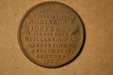1833 Hard Times Token- Robinson's & Jones & Co/ American Institute- Brown AU