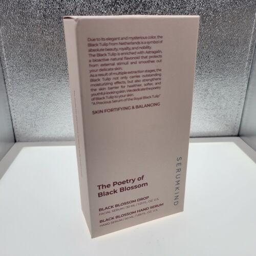 Serumkind The Poetry of Black Blossom Drop & Hand Serum Set FULL SIZE New in Box - Picture 12 of 12