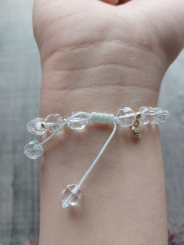 Bracciale Impilabile Rosa Lola Trasparente Colore Perline Regolabile Lola Rose - Foto 10 di 11