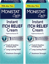 Monistat Instant Itch Relief Cream for Women, Maximum Strength Feminine Itch Car