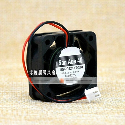 1PC DC24V 0.08A 40*40*15MM 2-wire axial flow cooling fan 109P0424K703 - Afbeelding 1 van 4