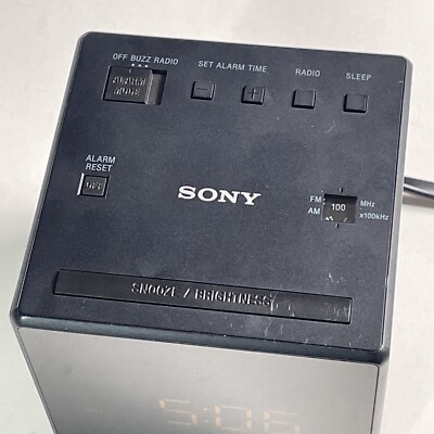 SONY ICF -C1B Cube FM/AM Clock Radio with Dual Alarm ( BLACK SONY ICF -C1B Cube FM/AM Clock Radio with Dual Alarm ( BLACK
