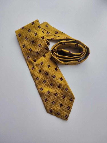 CRAVATTA BIAGIOTTI UOMO SILK 100% REINE SEIDE SOIE MADE IN ITALY KRAWATTE