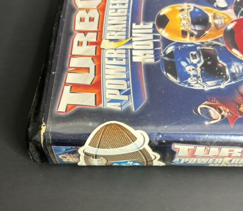 3 Mighty Morphin Power Rangers VHS Movies Turbo Rescue Titanium Ranger Clamshell - Picture 3 of 6