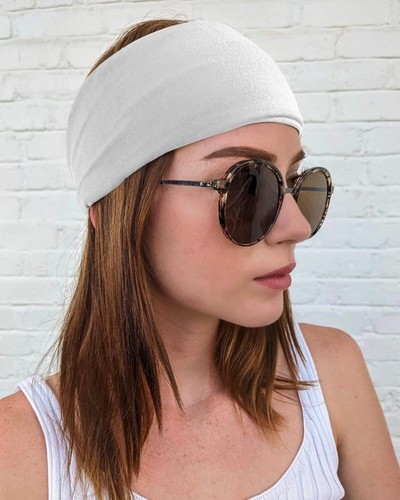 Headbands for Women 3Pcs Wide Cotton Elastic Stretchy Non-slip Hair Accessory - Picture 4 of 9