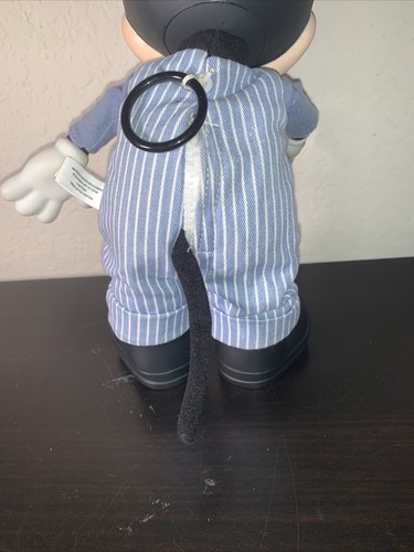 Disney Store Topolino Treno Parlante Conduttore 12" Peluche Giocattolo Pull String Doll - Foto 9 di 20