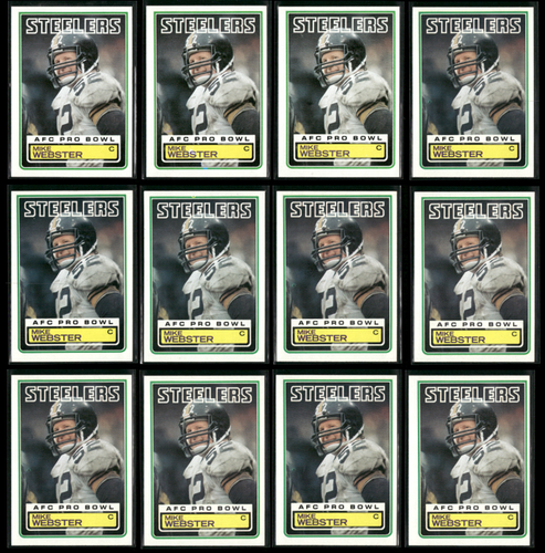 1983 Topps Mike Webster #368 - Pittsburgh Steelers - Lot of 12