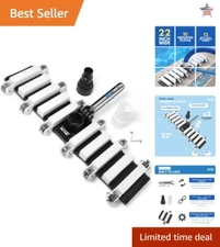 Extra Large Pool Vacuum Head - Commercial Grade - 22" Wide - Heavy Duty Design