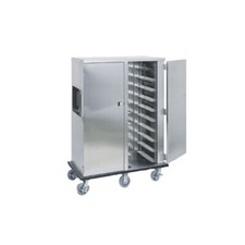 Alluserv ETC10 Stainless Steel Tray Delivery Cart w/ 1 Compartment and 10 Tra...